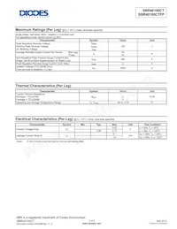SBR40100CTFP Datasheet Page 2
