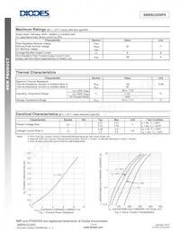 SBR8U20SP5-13 Datasheet Page 2