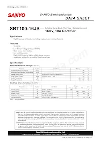 SBT100-16JS Datasheet Cover