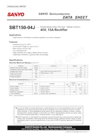 SBT150-04J Datasheet Cover