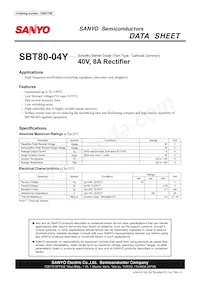 SBT80-04Y-DL-E數據表 封面