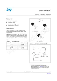 STPS20M60CG-TR Datasheet Cover