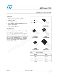STPS30H60CG Datasheet Cover