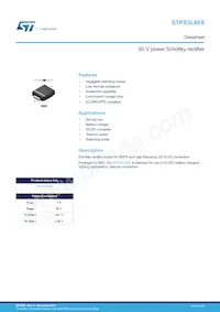 STPS3L60S Datasheet Cover