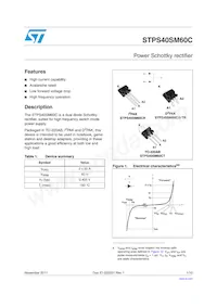 STPS40SM60CR Datasheet Cover