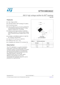 STTH10BC065CT Datasheet Cover