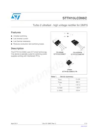 STTH10LCD06CG-TR Datasheet Cover