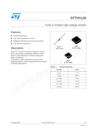 STTH1L06 Datasheet Cover