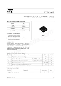 STTH302S Datasheet Cover