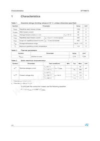 STTH6010W Datasheet Page 2