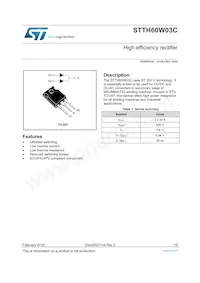 STTH60SW03CW Datasheet Cover