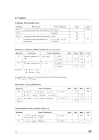 STTH806TTI Datasheet Pagina 2
