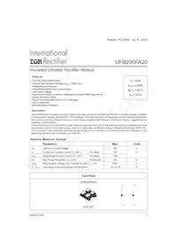 UFB200FA20 Datasheet Cover