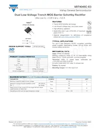 VBT4045C-E3/4W Datenblatt Cover
