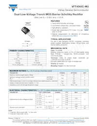 VFT4045C-M3/4W Datasheet Cover