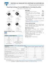 VI20100C-E3/4W Datasheet Cover