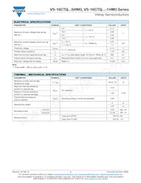 VS-16CTQ100STRRHM3 Datasheet Page 2