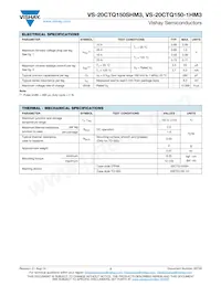 VS-20CTQ150STRRHM3 Datasheet Page 2