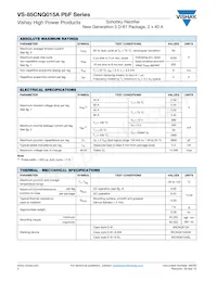 VS-85CNQ015ASMPBF Datasheet Page 2
