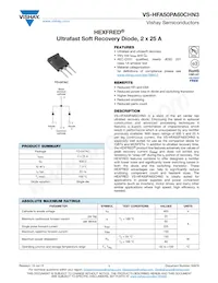 VS-HFA50PA60CHN3 Datasheet Cover
