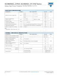 VS-MBR2090CTPBF Datasheet Page 2