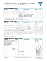 VS-MBRB2080CTGPBF Datasheet Pagina 2
