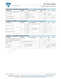 VS-UFB130FA20 Datasheet Page 2