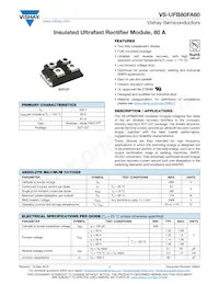 VS-UFB80FA60 Datasheet Cover