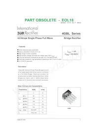 4GBL01 Datasheet Cover