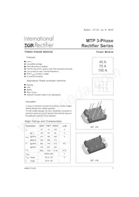 70MT160PB Datasheet Cover