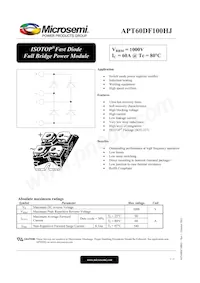 APT60DF100HJ Datasheet Copertura