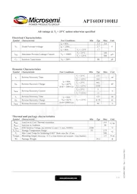 APT60DF100HJ數據表 頁面 2