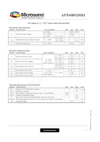 APT60DS20HJ Datasheet Page 2