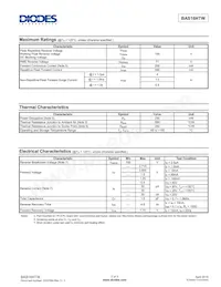 BAS16HTW-13 Datasheet Page 2