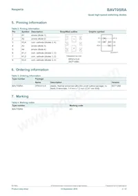 BAV70SRAZ Datasheet Page 2