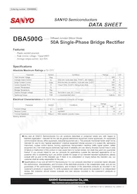 DBA500G Datenblatt Cover