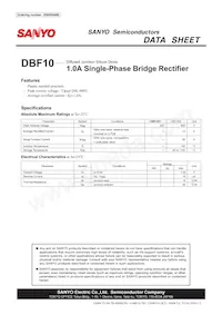 DBF10TG 데이터 시트 표지