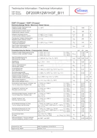 DF200R12W1H3FB11BPSA1 Datasheet Page 3