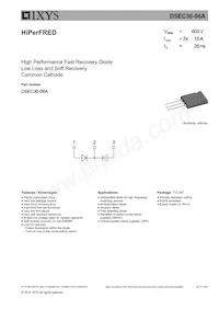 DSEC30-06A Datasheet Cover