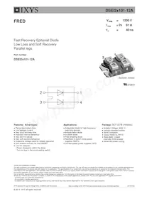 DSEI2X101-12A Datasheet Cover