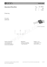 DSP8-08A Datasheet Cover