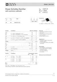 DSSK20-015A Datasheet Cover