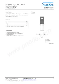 FMXA-2202S Datasheet Cover