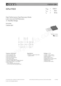 FUE30-12N1 Datasheet Cover