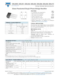 GBLA10-E3/51 Datasheet Cover