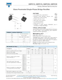 GBPC1206-E3/51 Datasheet Copertura