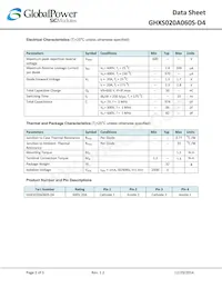 GHXS020A060S-D4 Datasheet Page 2