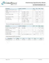 GHXS050A060S-D3 Datasheet Page 2
