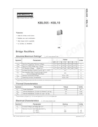 KBL02 Datasheet Cover