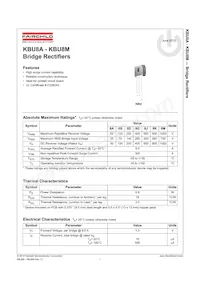 KBU8M Datasheet Cover